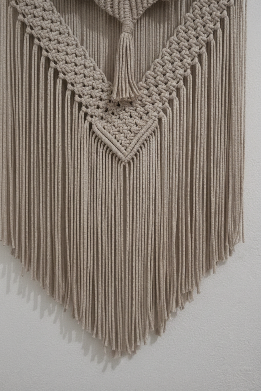 Arazzo Macramé Geometrico - Boho Chic 86x100cm