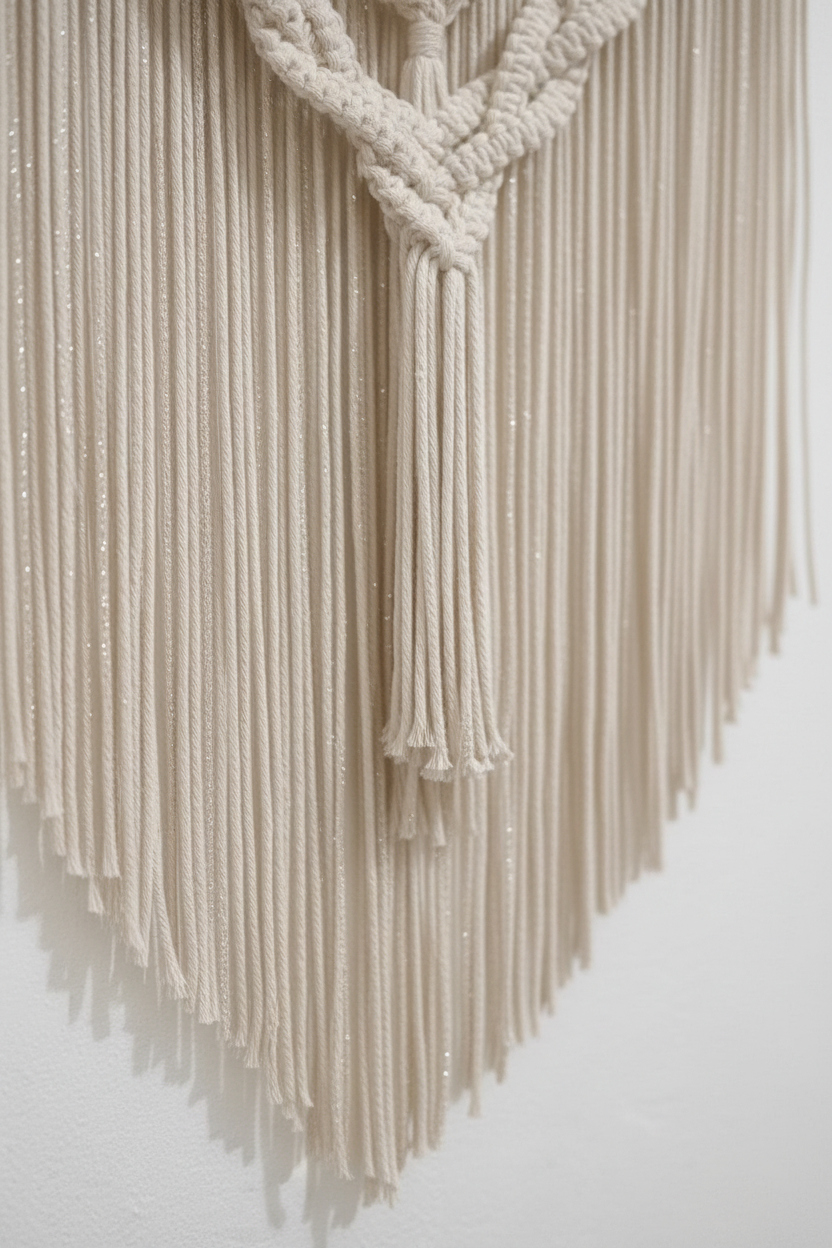 Arazzo Macramé "Natura" - Decorazione Boho 82x110cm