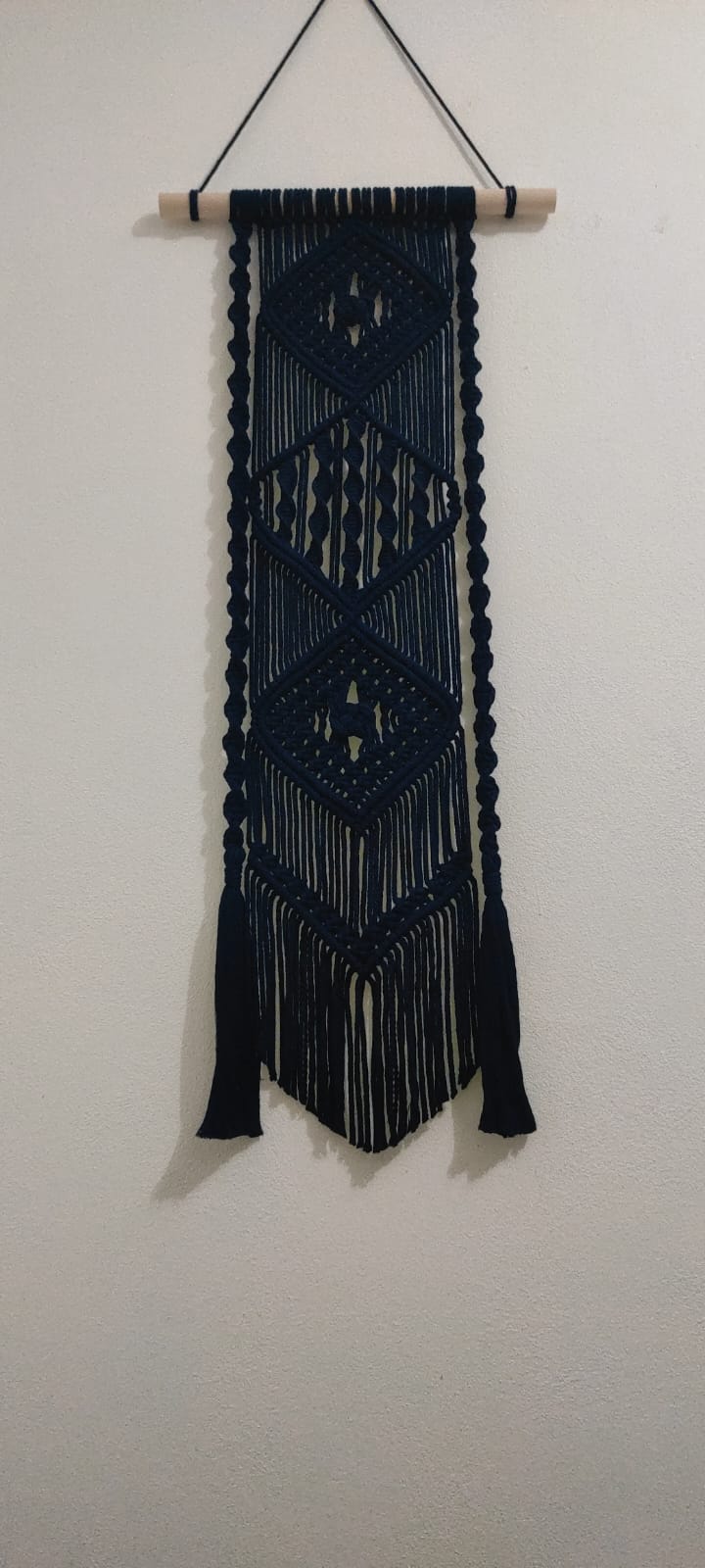 Arazzo Macramé Stretto Alto Geometrico - Boho 48x113cm