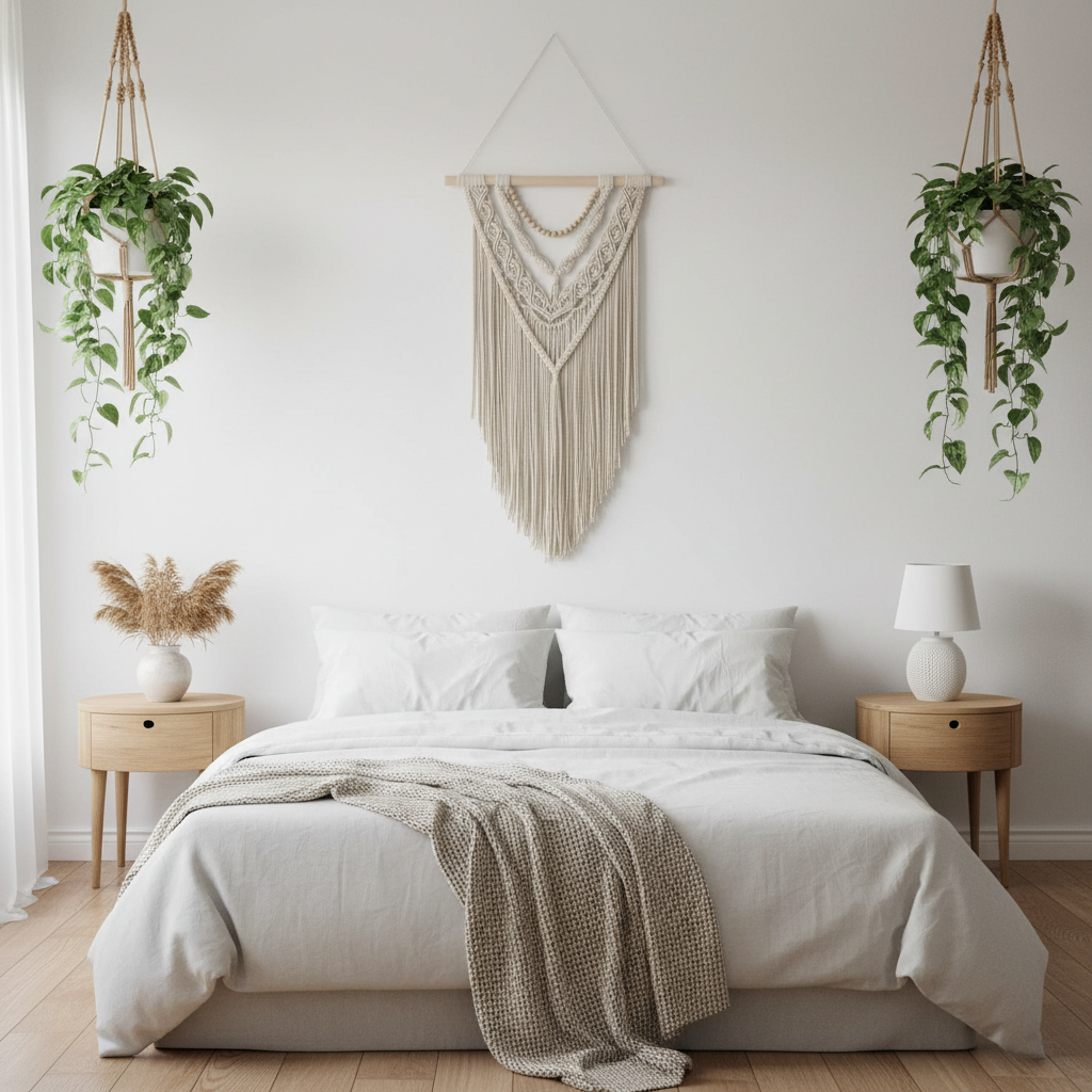 Arazzo Macramé Geometrico - Boho Chic 62x110cm