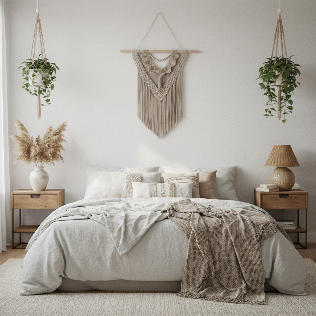 Arazzo Macramé Geometrico - Boho Chic 86x100cm