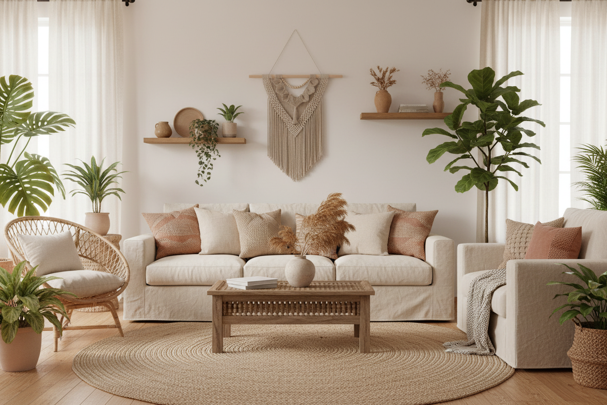 Arazzo Macramé Geometrico - Boho Chic 86x100cm