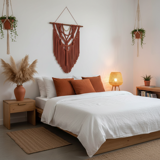 Arazzo Macramé "Serenità" - Decorazione Boho 82x110cm