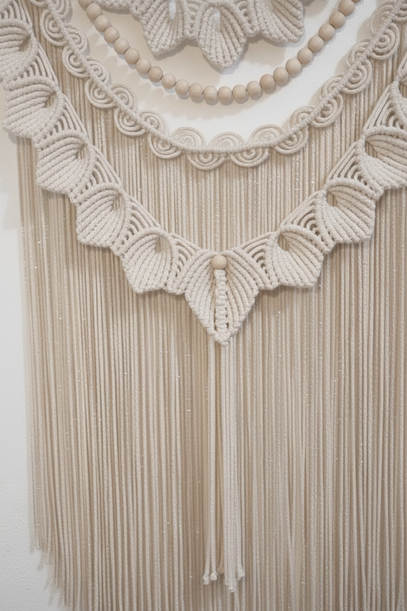 Arazzo Macramé Artigianale Premium - Stile Boho Chic