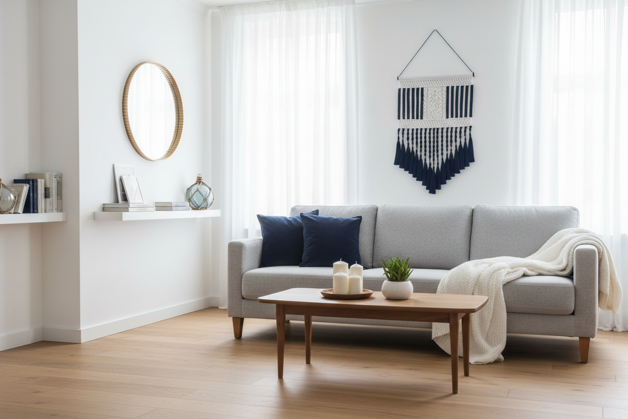 Arazzo Macramé Medio Geometrico - Boho Chic 74x110cm