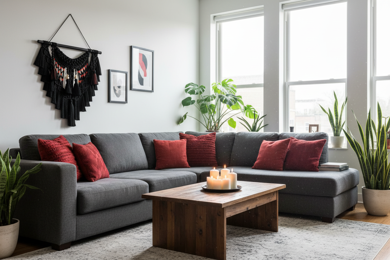 Arazzo Macramé Effetto Dinamico e Rilassante - 77x79cm